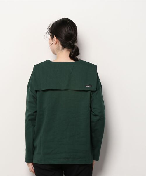 MILKFED.(ミルクフェド)の「SAILOR COLLAR TOP(Tシャツ/カットソー・レディース・ホワイト/ブラック/グリーン・ONE SIZE)」の6枚目の写真