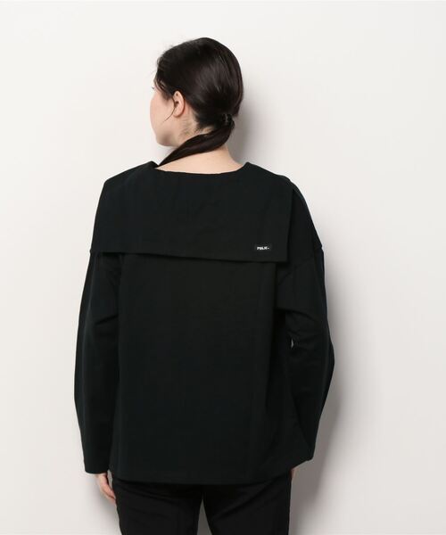 MILKFED.(ミルクフェド)の「SAILOR COLLAR TOP(Tシャツ/カットソー・レディース・ホワイト/ブラック/グリーン・ONE SIZE)」の7枚目の写真