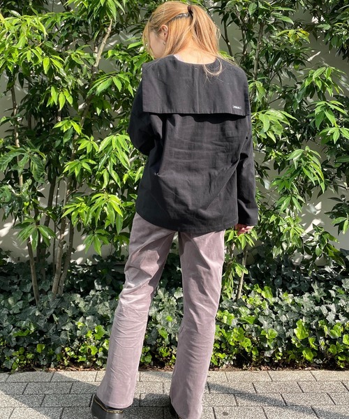 MILKFED.(ミルクフェド)の「SAILOR COLLAR TOP(Tシャツ/カットソー・レディース・ホワイト/ブラック/グリーン・ONE SIZE)」の12枚目の写真