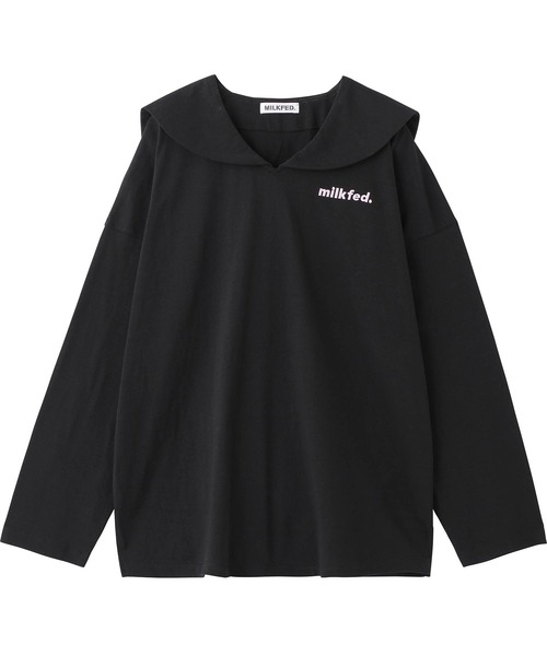 MILKFED.(ミルクフェド)の「SAILOR COLLAR TOP(Tシャツ/カットソー・レディース・ホワイト/ブラック/グリーン・ONE SIZE)」の14枚目の写真