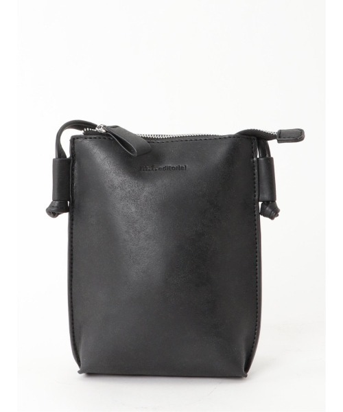 m.f.editorial（エムエフエディトリアル）の「エムエフエディトリアルメンズ/m.f.editorial：MEN ヌバック調 サコッシュ（ショルダーバッグ・メンズ・ブラック/ベージュ・FREE）」の11枚目の写真