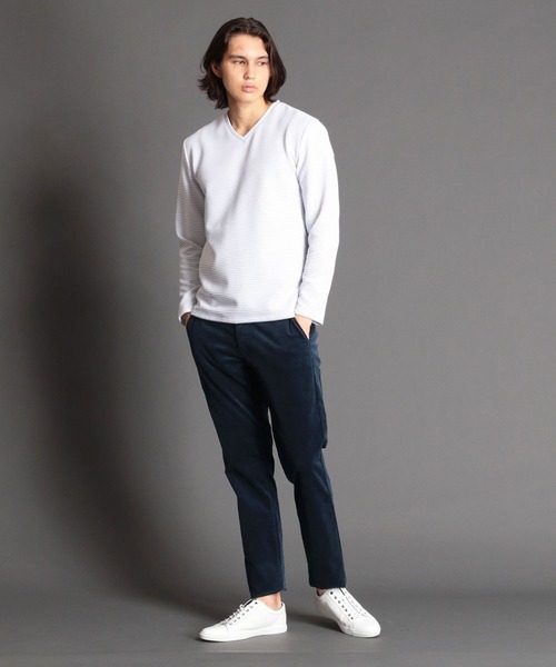 MONSIEUR NICOLE（ムッシュニコル）の「ストレッチコーデュロイ テーパードパンツ（その他パンツ・メンズ・ブルー/ブラック/ホワイト・LARGE/SMALL/X-LARGE/MEDIUM）」の16枚目の写真