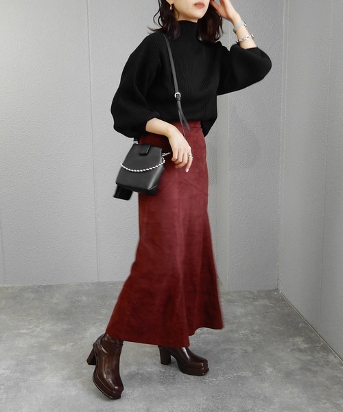 minia（ミニア）の「ワイドスクエアトゥの厚底ピースミドルブーツ　◆（ブーツ・レディース・アイボリー/ブラック/ブラウン系/パイソン・S/M/L/LL）」の18枚目の写真