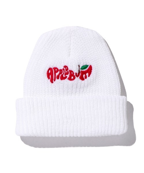 APPLEBUM（アップルバム）の「"Apple Logo" Knit Cap（ニットキャップ/ビーニー・メンズ・ホワイト/ブラック/オレンジ・FREE）」の2枚目の写真