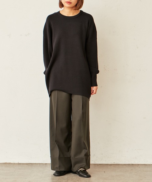 Lui's(ルイス)の「ボタンディテールワイドパンツ(その他パンツ・レディース・ブラック/ダークグリーン/パープル・FREE)」の7枚目の写真