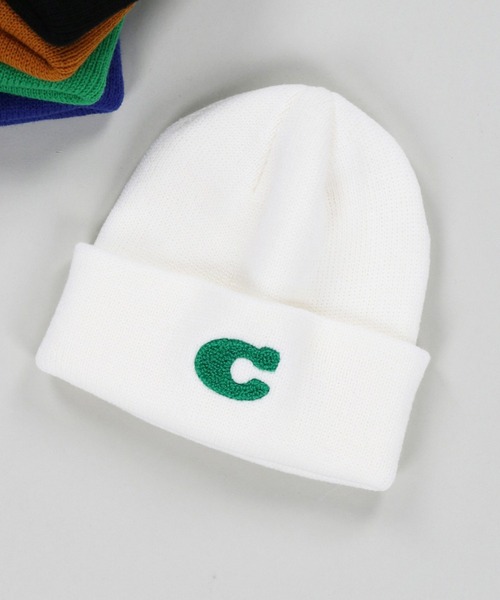 SPINNS（スピンズ）の「Cワッペンニット帽（ニットキャップ/ビーニー・メンズ・ブラック×ホワイト/ホワイト×グリーン/ブラウン/グリーン/ブルー・ONESIZE）」の10枚目の写真