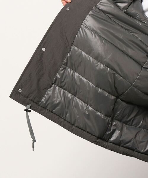 DANTON（ダントン）の「【DANTON/ダントン】NYLON TASLAN TAFFETA LIGHT DOWN COACH JACKET/ダウンコーチジャケット（ダウンジャケット/コート・メンズ・グレイッシュベージュ/ブラック・MEDIUM/LARGE）」の4枚目の写真