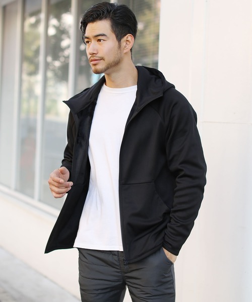 LIL VENDARS（リルヴェンダース）の「電熱テックスウェットパーカー（パーカー・メンズ・ブラック/グレー/チャコール/オリーブ/ネイビー・S/M/L/XL）」の11枚目の写真