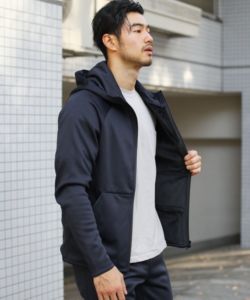 LIL VENDARS（リルヴェンダース）の「電熱テックスウェットパーカー（パーカー・メンズ・ブラック/グレー/チャコール/オリーブ/ネイビー・S/M/L/XL）」の22枚目の写真