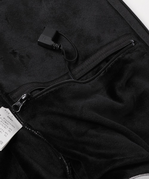 LIL VENDARS（リルヴェンダース）の「電熱テックスウェットパーカー（パーカー・メンズ・ブラック/グレー/チャコール/オリーブ/ネイビー・S/M/L/XL）」の15枚目の写真