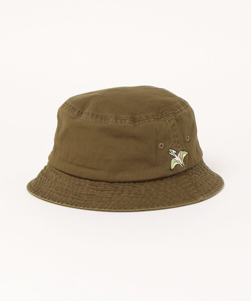 無（ム）の「KIDsウォッシュコットンコミカルアニマルバケットハット（ハット・キッズ・カーキ/ピンク/アイボリー/ブルー系その他/ベージュ/ブラック・FREE）」の4枚目の写真