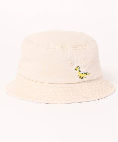 無（ム）の「KIDsウォッシュコットンコミカルアニマルバケットハット（ハット・キッズ・カーキ/ピンク/アイボリー/ブルー系その他/ベージュ/ブラック・FREE）」の2枚目の写真