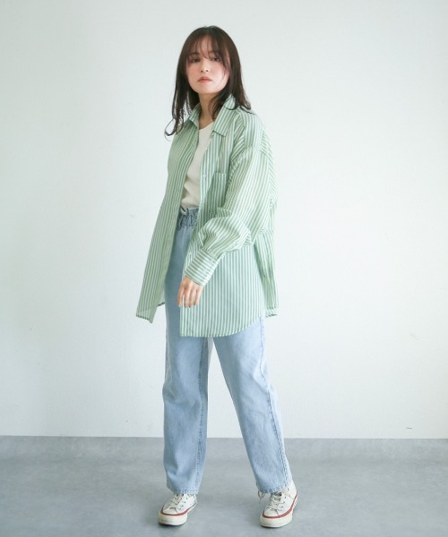 spoon store（スプーンストア）の「マルチストライプシャツ（シャツ/ブラウス・レディース・レッド/ブルー/グリーン・フリー）」の22枚目の写真