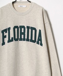 MICHIGAN/FLORIDA 別注 オーバーサイズ カレッジロゴ ワッペン刺繍 スウェット レディース メンズ トレーナー