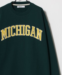 MICHIGAN/FLORIDA 別注 オーバーサイズ カレッジロゴ ワッペン刺繍 スウェット レディース メンズ トレーナー