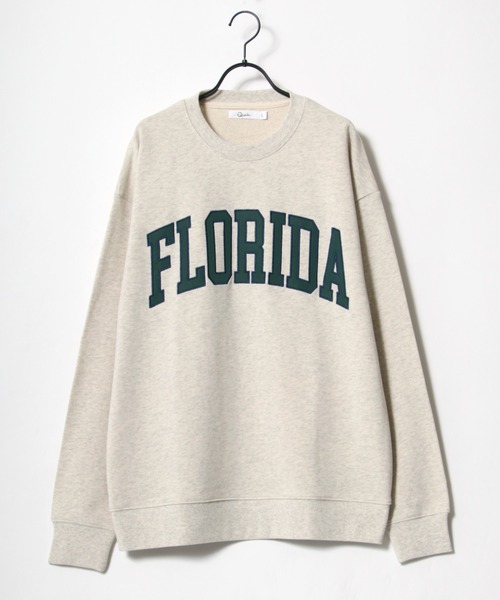 Lazar(ラザル)の「MICHIGAN/FLORIDA 別注 オーバーサイズ カレッジロゴ ワッペン刺繍 スウェット レディース メンズ トレーナー(スウェット・メンズ・グリーン/オートミール/ベージュ系その他/グリーン系その他/ブルー系その他/スミクロ・LL/M/L)」の9枚目の写真