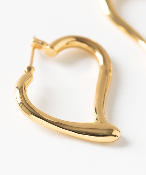 JUICY ROCK（ジューシーロック）の「ハートフォルムフープピアス（ピアス（両耳用）・レディース・ゴールド/シルバー・ONE SIZE）」の7枚目の写真