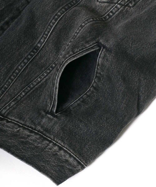 Levi's（リーバイス）の「Levi's /リーバイス PREMIUM TYPE3 デニムトラッカーシェルパジャケット/裏ボアＧジャン（デニムジャケット・メンズ・ブラック/ブルー・S/M/L）」の15枚目の写真