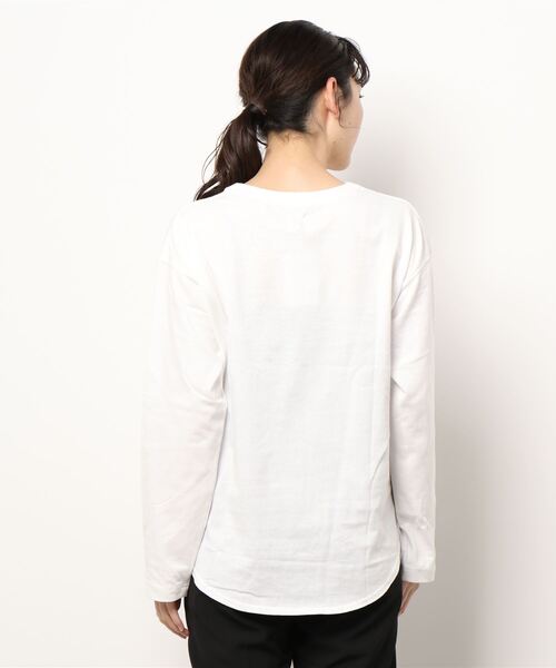 Ungrid（アングリッド）の「ラウンドロングスリーブTee（Tシャツ/カットソー・レディース・オフホワイト・FREE）」の2枚目の写真
