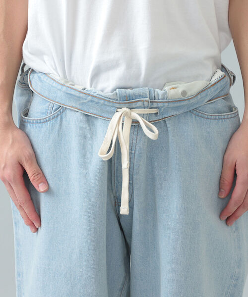 BEAMS（ビームス）の「BEAMS / セルビッチ ワイド デニムパンツ