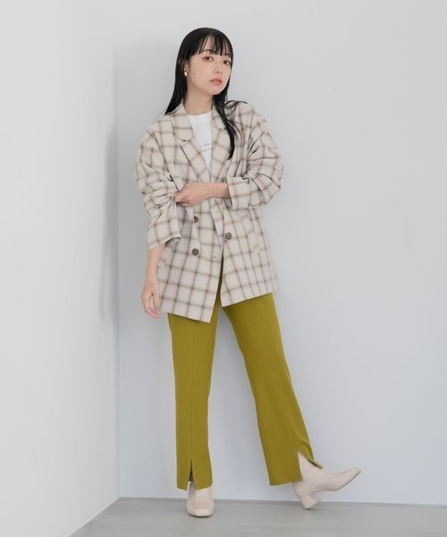 LOWRYS FARM(ローリーズファーム)の「フロントスリットパンツ 260422(その他パンツ・レディース・イエロー/アイボリー/ブラック・MEDIUM/LARGE)」の6枚目の写真