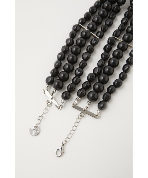 MOUSSY(マウジー)の「F/PEARL WIDE チョーカー(チョーカー・レディース・ホワイト/ブラック・FREE)」の6枚目の写真