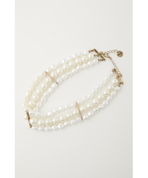 MOUSSY(マウジー)の「F/PEARL WIDE チョーカー(チョーカー・レディース・ホワイト/ブラック・FREE)」の11枚目の写真