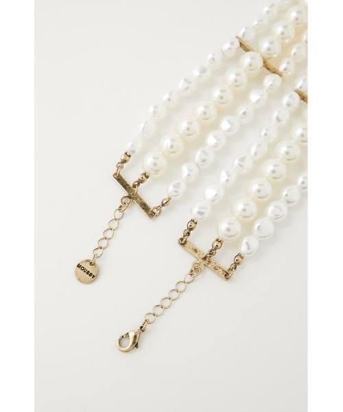 MOUSSY(マウジー)の「F/PEARL WIDE チョーカー(チョーカー・レディース・ホワイト/ブラック・FREE)」の9枚目の写真