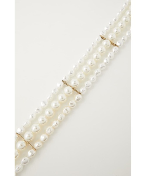 MOUSSY(マウジー)の「F/PEARL WIDE チョーカー(チョーカー・レディース・ホワイト/ブラック・FREE)」の10枚目の写真