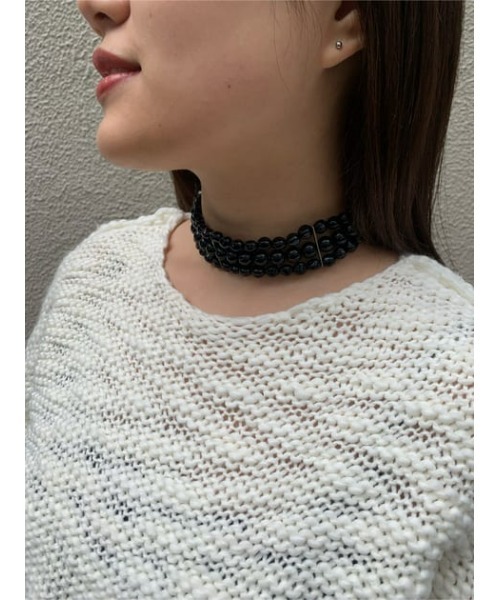 MOUSSY(マウジー)の「F/PEARL WIDE チョーカー(チョーカー・レディース・ホワイト/ブラック・FREE)」の13枚目の写真