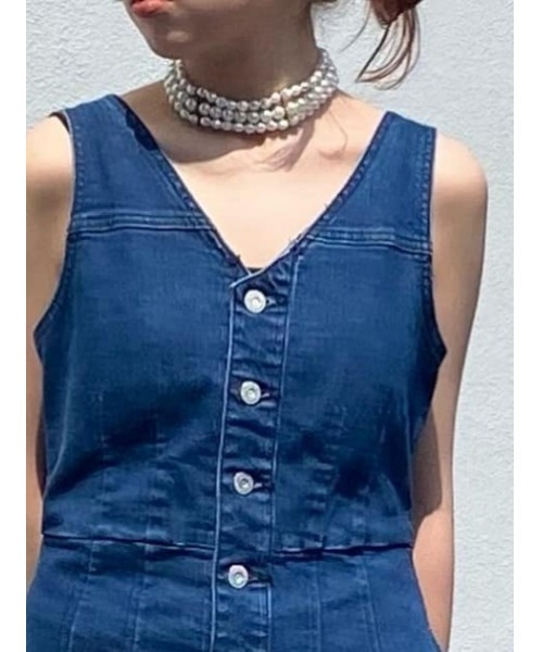 MOUSSY(マウジー)の「F/PEARL WIDE チョーカー(チョーカー・レディース・ホワイト/ブラック・FREE)」の18枚目の写真