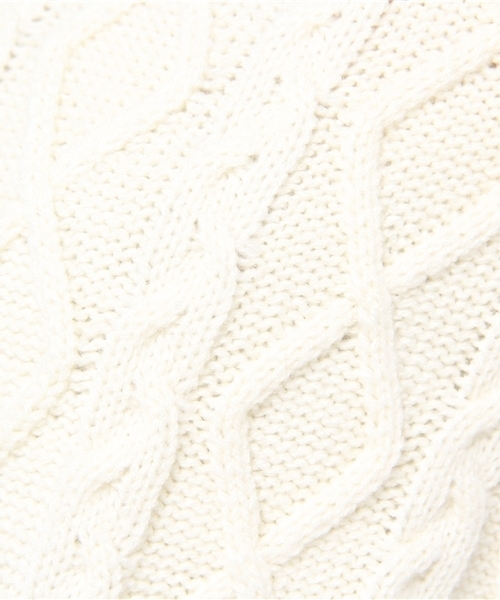 DISCOAT（ディスコート）の「【Discoat】ケーブルAラインプルオーバー（ニット/セーター・レディース・レッド/アイボリー/グレー・ﾌﾘ-）」の11枚目の写真