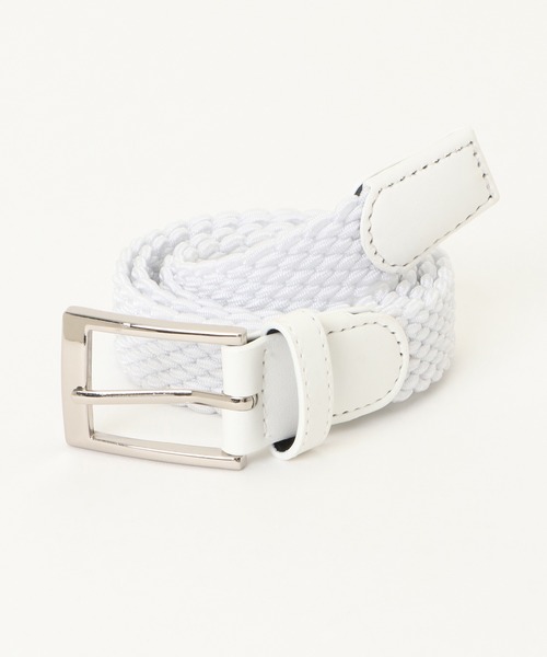 ikka（イッカ）の「ゴムメッシュベルト（ベルト・メンズ・ホワイト/スカイブルー/ブラック/ネイビー/グレー/オフホワイト・FREE）」の2枚目の写真