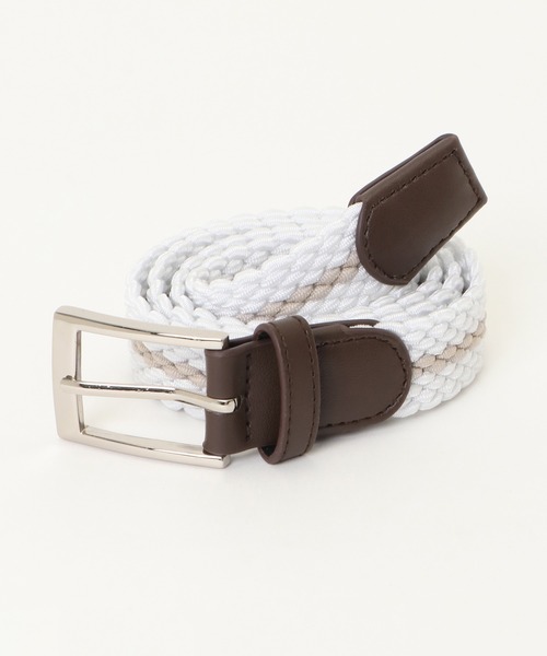 ikka（イッカ）の「ゴムメッシュベルト（ベルト・メンズ・ホワイト/スカイブルー/ブラック/ネイビー/グレー/オフホワイト・FREE）」の3枚目の写真