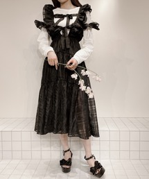 PAIN | オーガンジーエプロンワンピース【2way着用】(ワンピース)