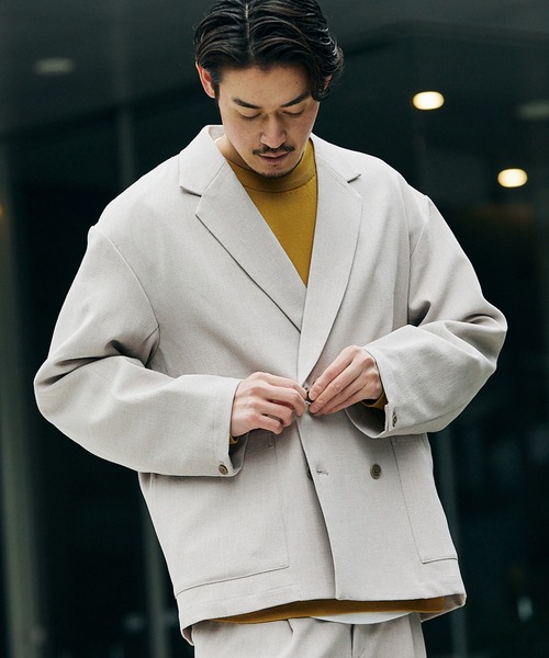 PGG ホワイト フルジップジャケットとパンツ セットアップ