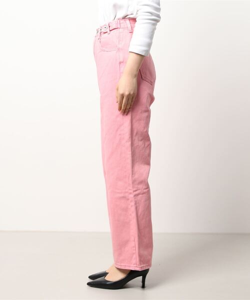 DAIS-Y（デイジー）の「ハイウエストカラーデニムパンツ（デニムパンツ・レディース・ピンク・S/M）」の5枚目の写真