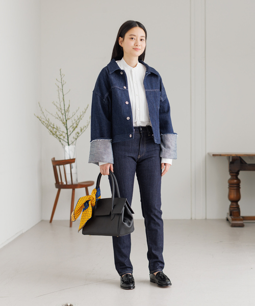 collex（コレックス）の「【KURO/クロ】DENIM JACKET（デニムジャケット・レディース・インディゴブルー・M）」の7枚目の写真