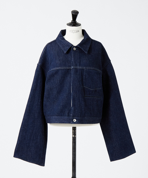 collex（コレックス）の「【KURO/クロ】DENIM JACKET（デニムジャケット・レディース・インディゴブルー・M）」の12枚目の写真