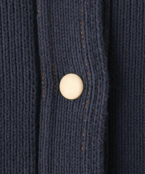 OPAQUE.CLIP（オペークドットクリップ）の「◆ジャケットライクニットカーディガン（カーディガン/ボレロ・レディース・ライトグレー/ブルー・38）」の13枚目の写真