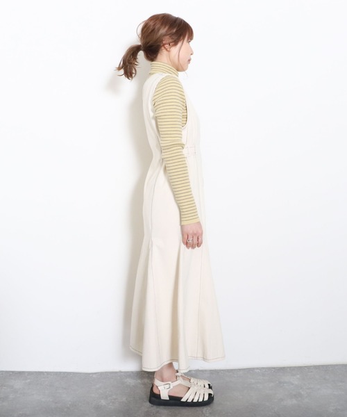 archives(アルシーヴ)の「フロントZIPマーメイドジャンパースカート(ジャンパースカート・レディース・ブラック/ベージュ/アイボリー・MEDIUM)」の21枚目の写真