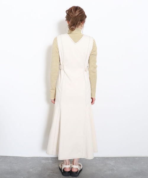 archives(アルシーヴ)の「フロントZIPマーメイドジャンパースカート(ジャンパースカート・レディース・ブラック/ベージュ/アイボリー・MEDIUM)」の20枚目の写真