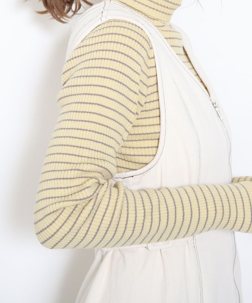 archives(アルシーヴ)の「フロントZIPマーメイドジャンパースカート(ジャンパースカート・レディース・ブラック/ベージュ/アイボリー・MEDIUM)」の18枚目の写真