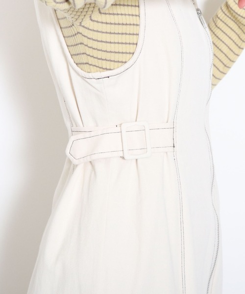 archives(アルシーヴ)の「フロントZIPマーメイドジャンパースカート(ジャンパースカート・レディース・ブラック/ベージュ/アイボリー・MEDIUM)」の17枚目の写真