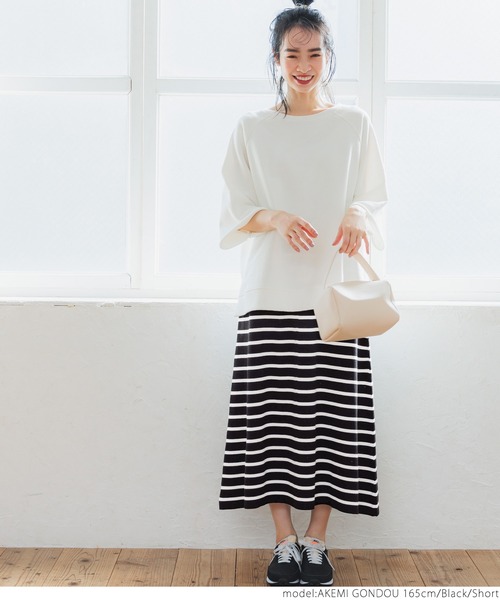 ボーダーマキシスカート（スカート）｜coca（coca）（コカ）の