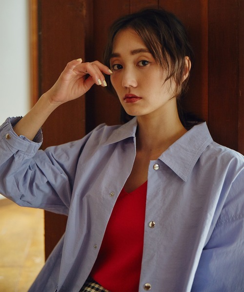 N.(N. Natural Beauty Basic)(エヌエヌナチュラルビューティーベーシック)の「◆Vネックニットタンクトップ(タンクトップ・レディース・ブラック/オフホワイト/オレンジ・MEDIUM)」の15枚目の写真