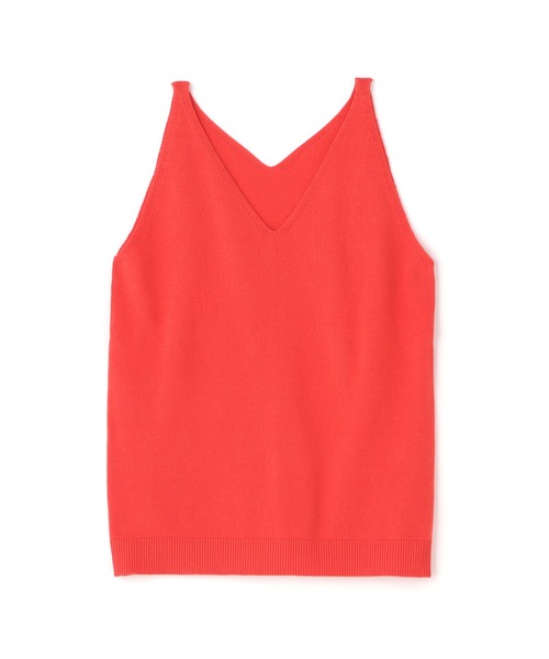 N.(N. Natural Beauty Basic)(エヌエヌナチュラルビューティーベーシック)の「◆Vネックニットタンクトップ(タンクトップ・レディース・ブラック/オフホワイト/オレンジ・MEDIUM)」の18枚目の写真