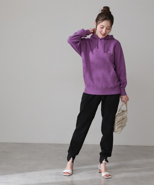 N.（N. Natural Beauty Basic）（エヌエヌナチュラルビューティーベーシック）の「◆ダブルクロスジョガーパンツ（その他パンツ・レディース・ブラック/ベージュ・MEDIUM）」の5枚目の写真