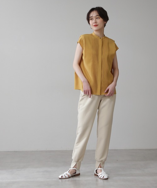 N.（N. Natural Beauty Basic）（エヌエヌナチュラルビューティーベーシック）の「◆ダブルクロスジョガーパンツ（その他パンツ・レディース・ブラック/ベージュ・MEDIUM）」の13枚目の写真