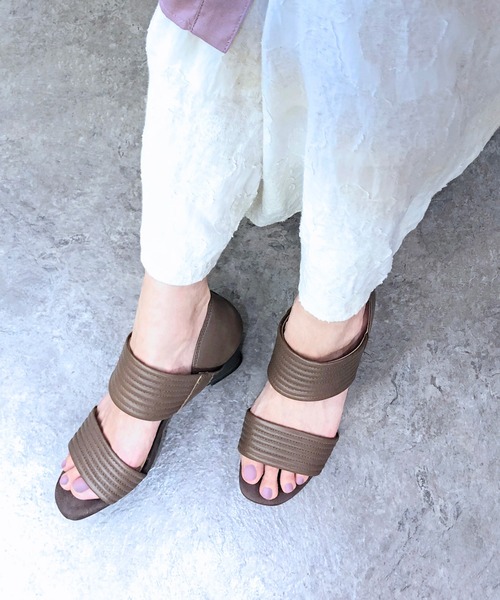 本革ステッチセパレートサンダル